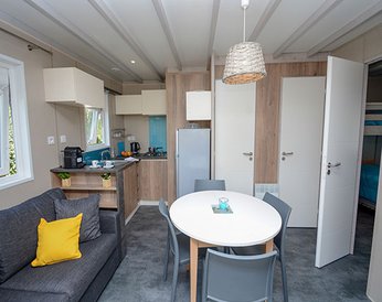 Intérieur Chalet Premium — Camping L'Oasis du Verdon